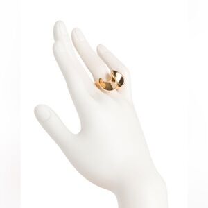 8 Other Reasons Chunky Gold Plated Statement Ring New in Box